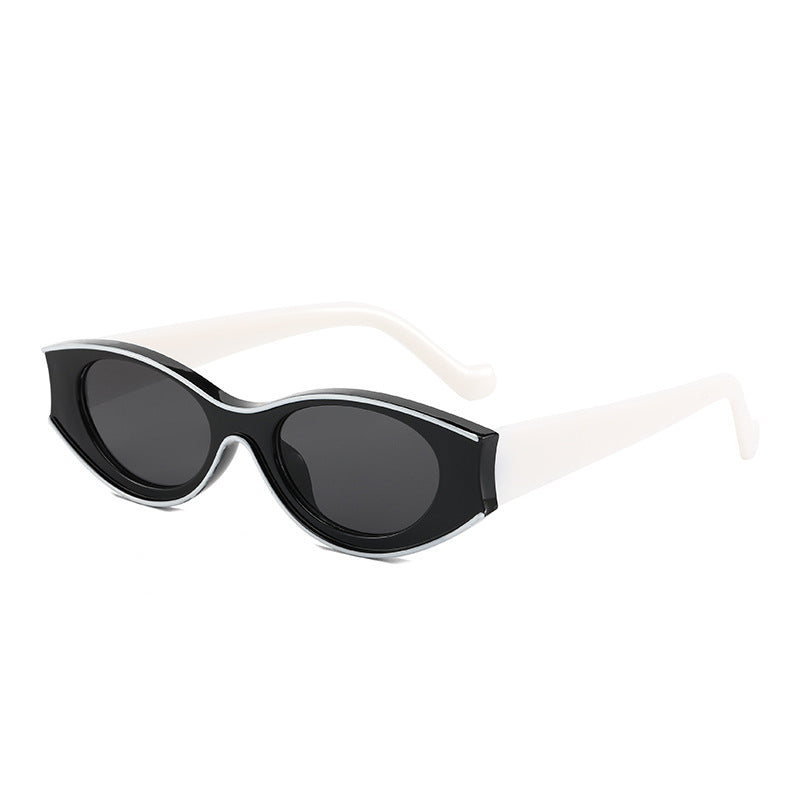 Damen Cat-Eye Sonnenbrille mit kontrastierendem Rahmendesign Karnz