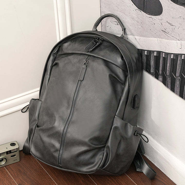 Eleganter Rucksack Aus Robustem Kunstleder mit Multifunktionalen Fächern Karnz