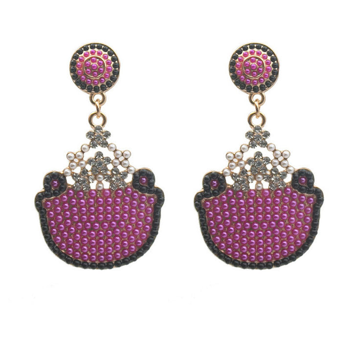 Künstlerische vom Schädel inspirierte Tropfohrringe Karnz
