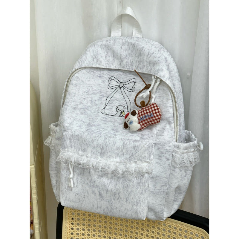 Dekorativer Rucksack mit Spitzenbesatz Karnz