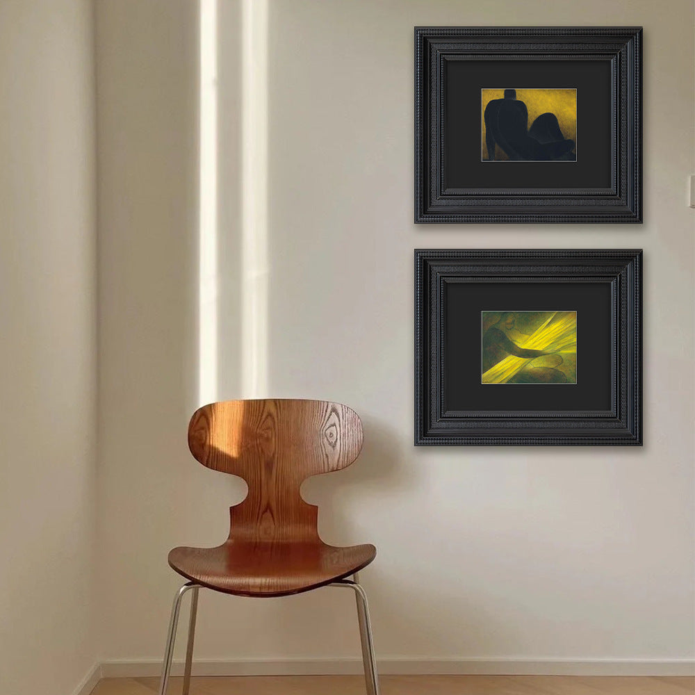 Abstract Expressionist gerahmtes Kunstwerk