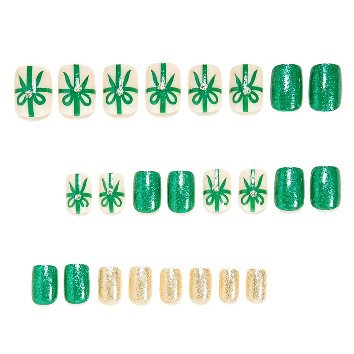 Festliches, urlaubs inspiriertes Press-On Nagelkunst-Set Karnz