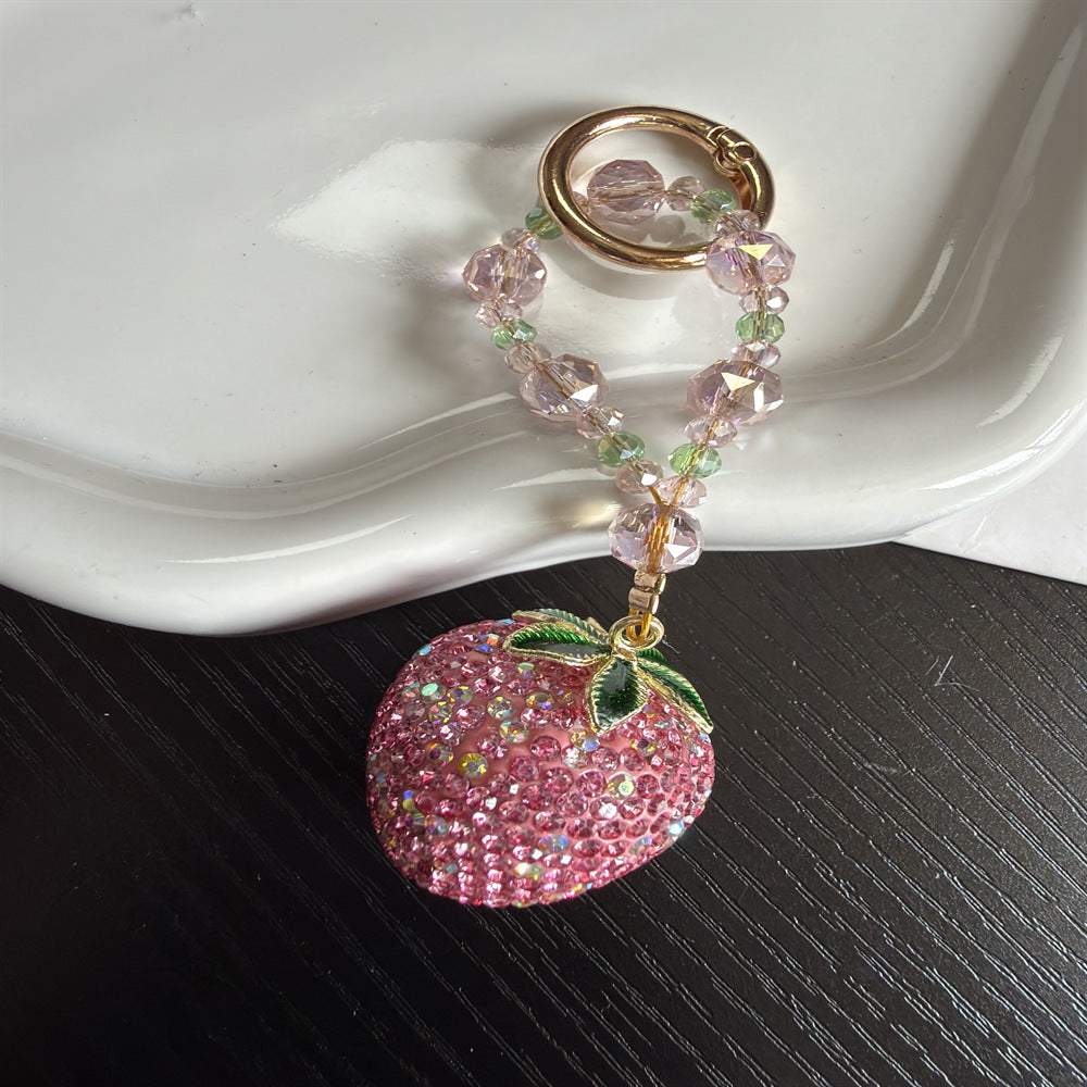 Erdbeer Charm Schlüsselanhänger Halter Karnz