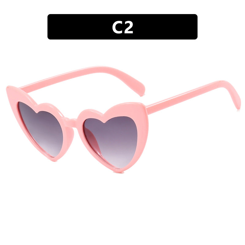 Damen Herzförmige Sonnenbrille mit polarisierenden Gläsern und hochwertigem Kunststoffrahmen Karnz