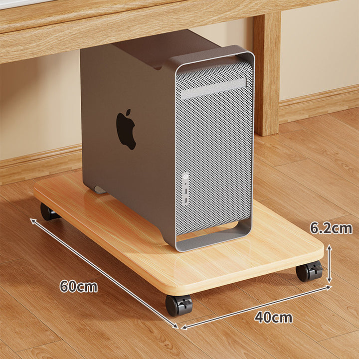 Rollender Desktop-CPU-Turmständer mit drehbaren Rollen und rutschfester Plattform