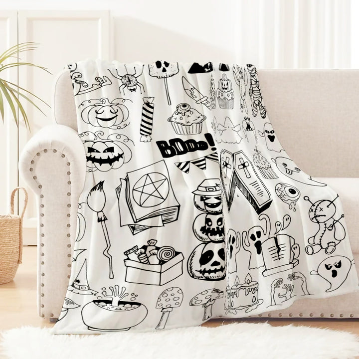 Halloween-Themen Fleece-Decke Karnz