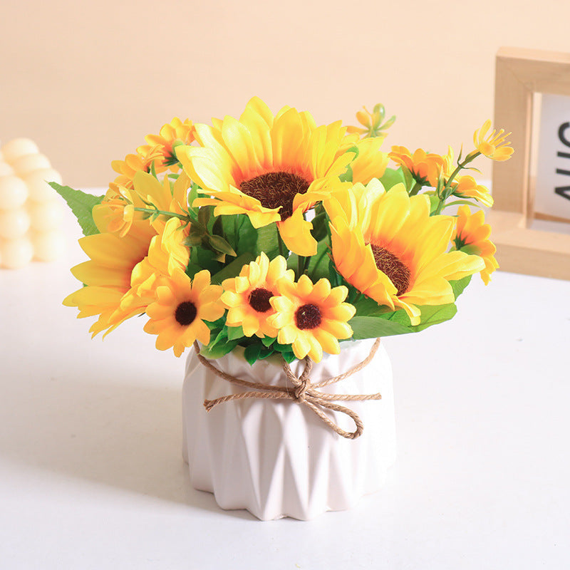 Heimdekoration Künstliches Sonnenblumenarrangement