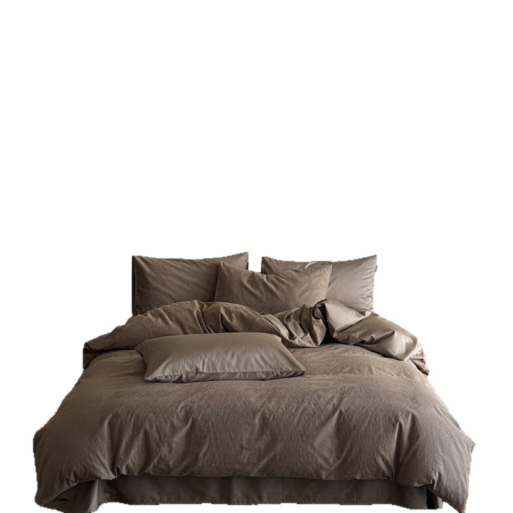 Luxus Jacquard Baumwolle Bettbezugset mit Satin Kissenbezügen