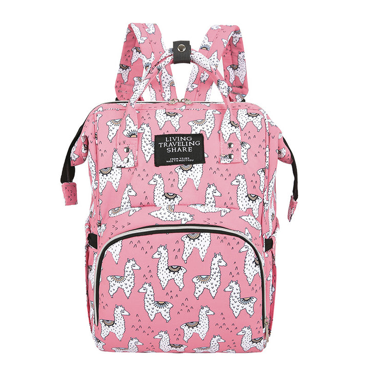 Vielseitiger Blattdruck Reise-Rucksack Karnz