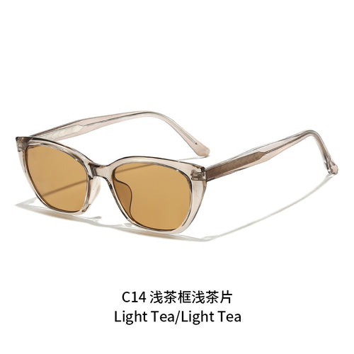 Damen futuristische Sonnenbrille mit markantem Rahmen Karnz