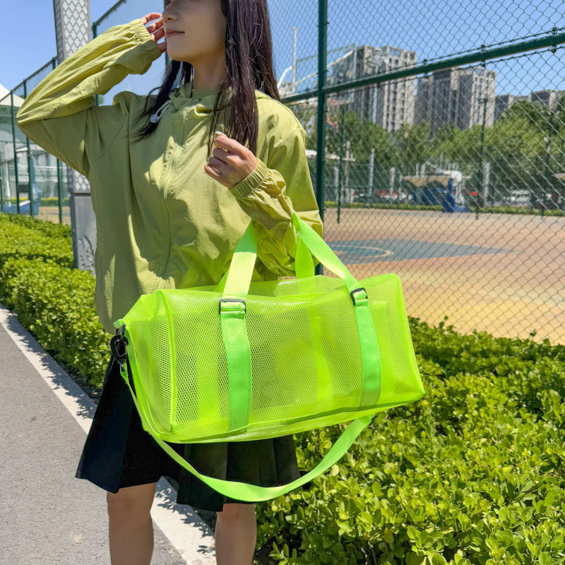 Transparente Mesh Sport Duffel Bag Karnz
