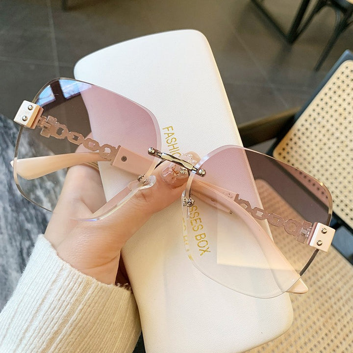 Stylische Übergroße Schild Sonnenbrille