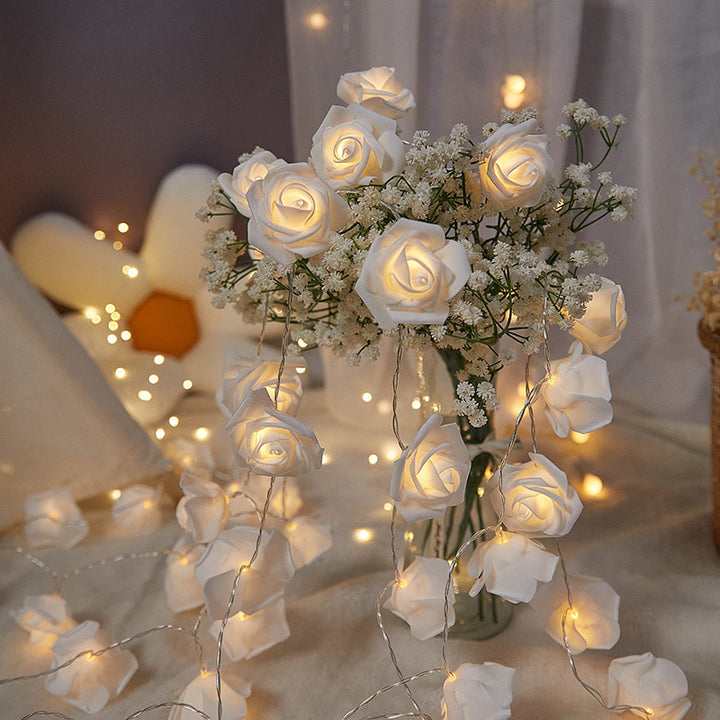 Dekorative LED Rosenlichterkette Karnz