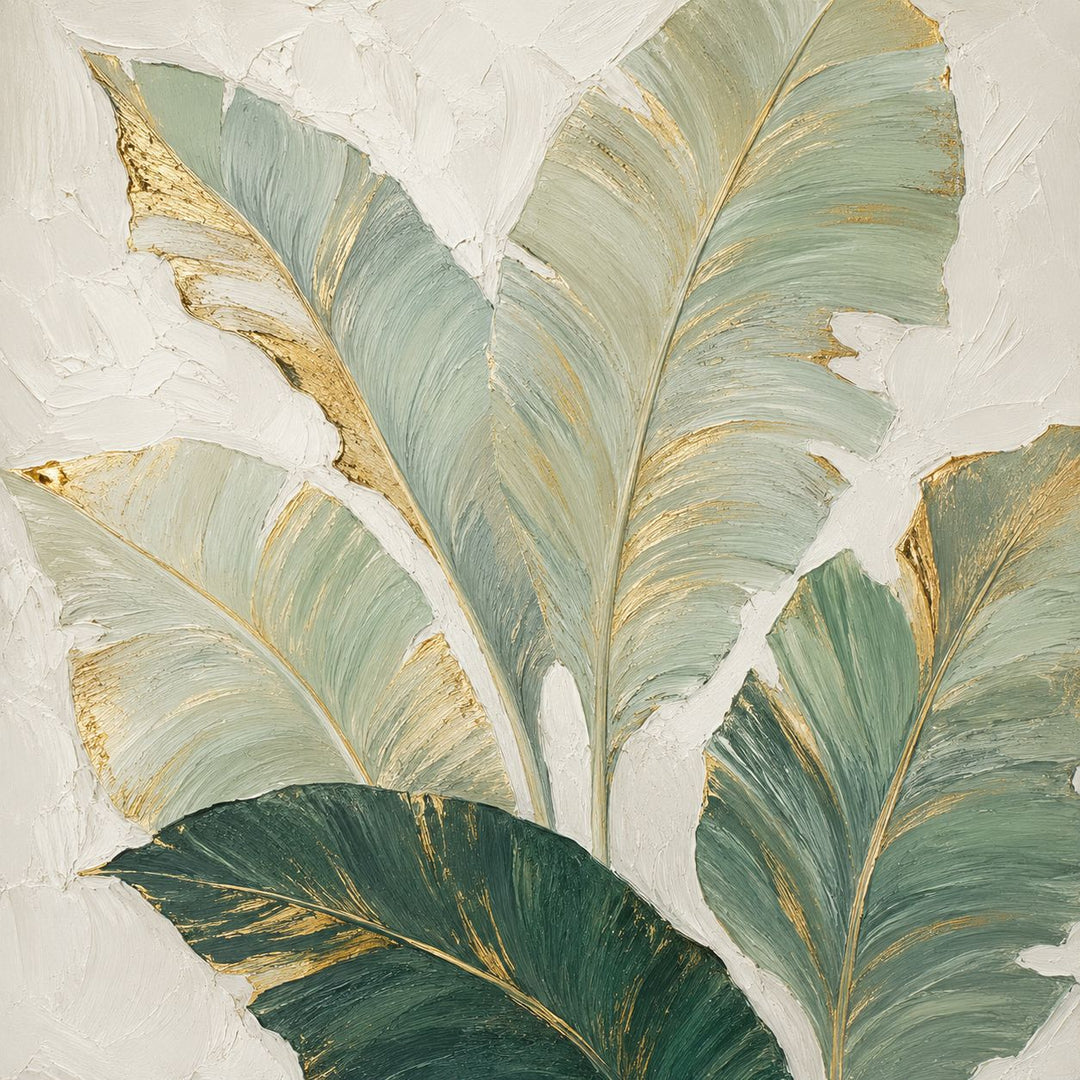 Elegante Botanische Leinwand Wandkunst