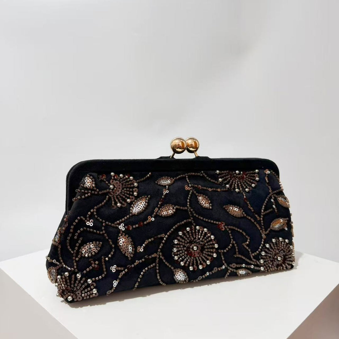 Verzierte Clutch-Handtasche