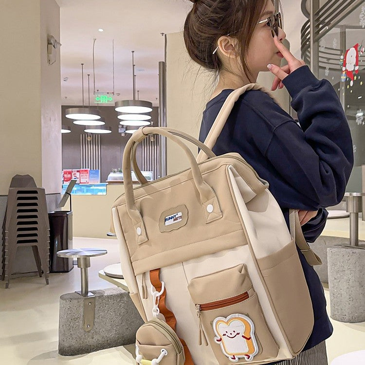 Stylischer Mehrfach-Taschen-Rucksack Karnz