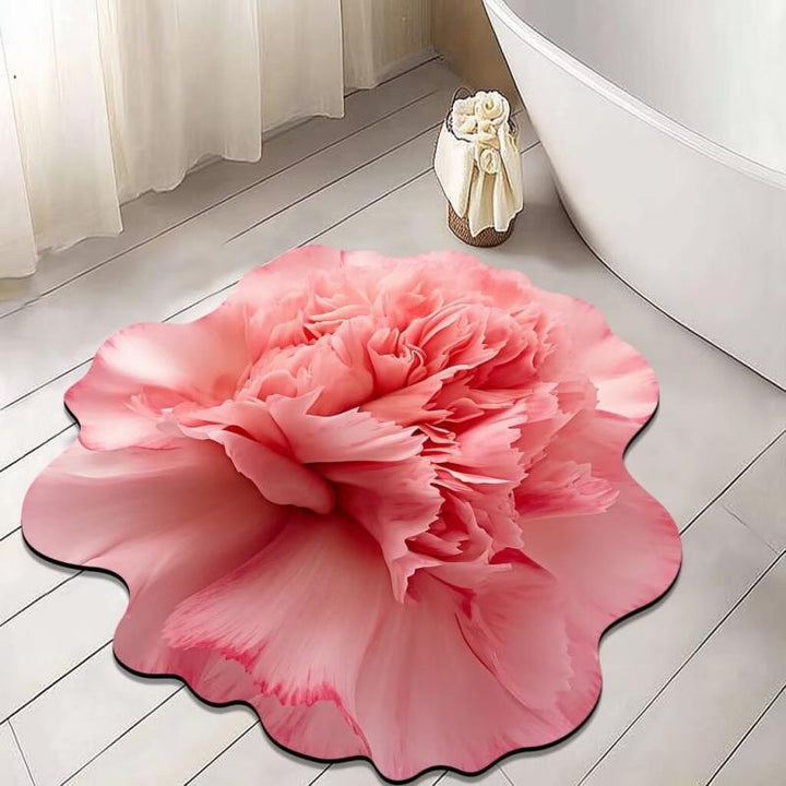 Blumenförmige Badematte