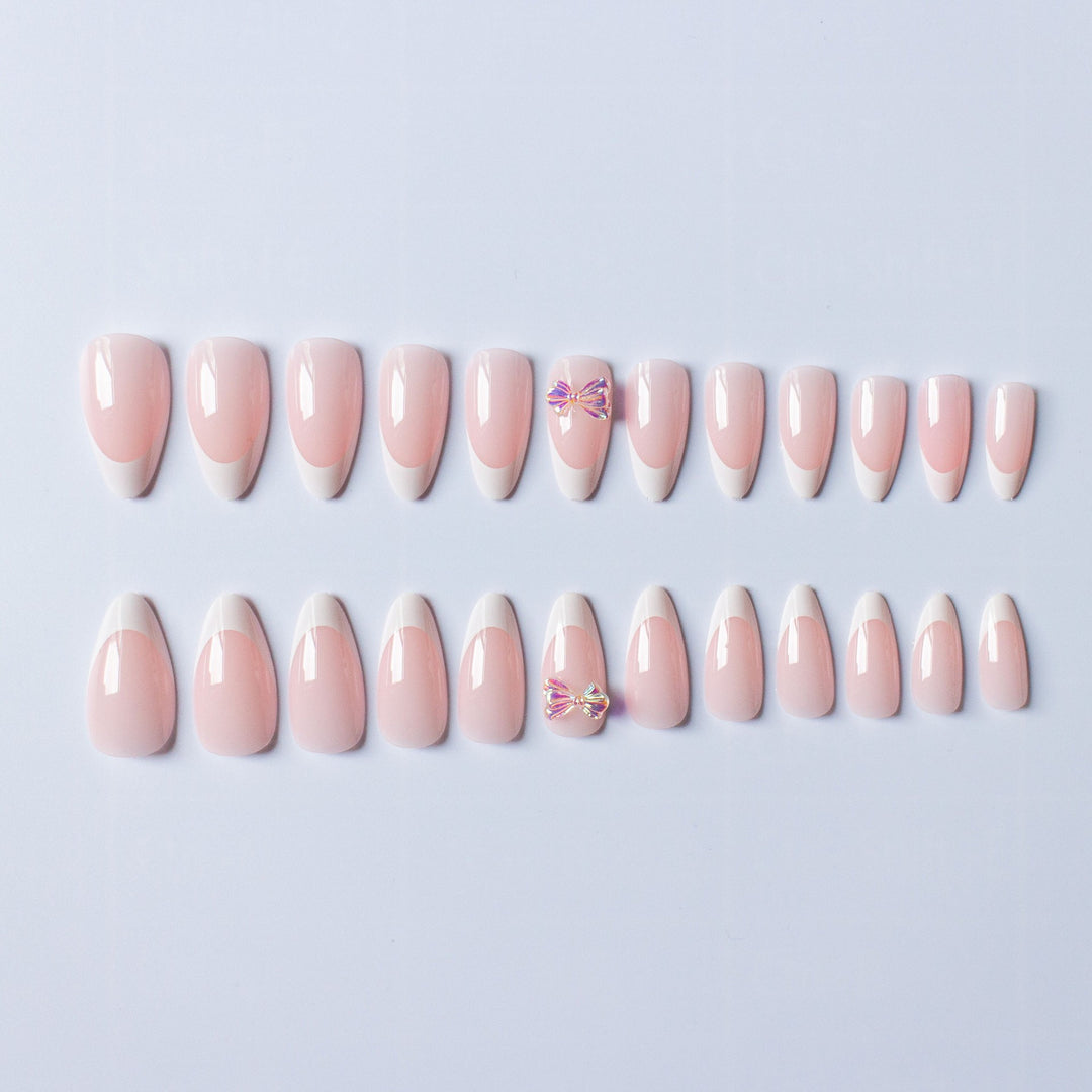 Elegantes französisches Tipp-Acryl-Nagelkunst-Set
