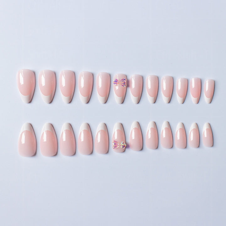 Elegantes französisches Tipp-Acryl-Nagelkunst-Set