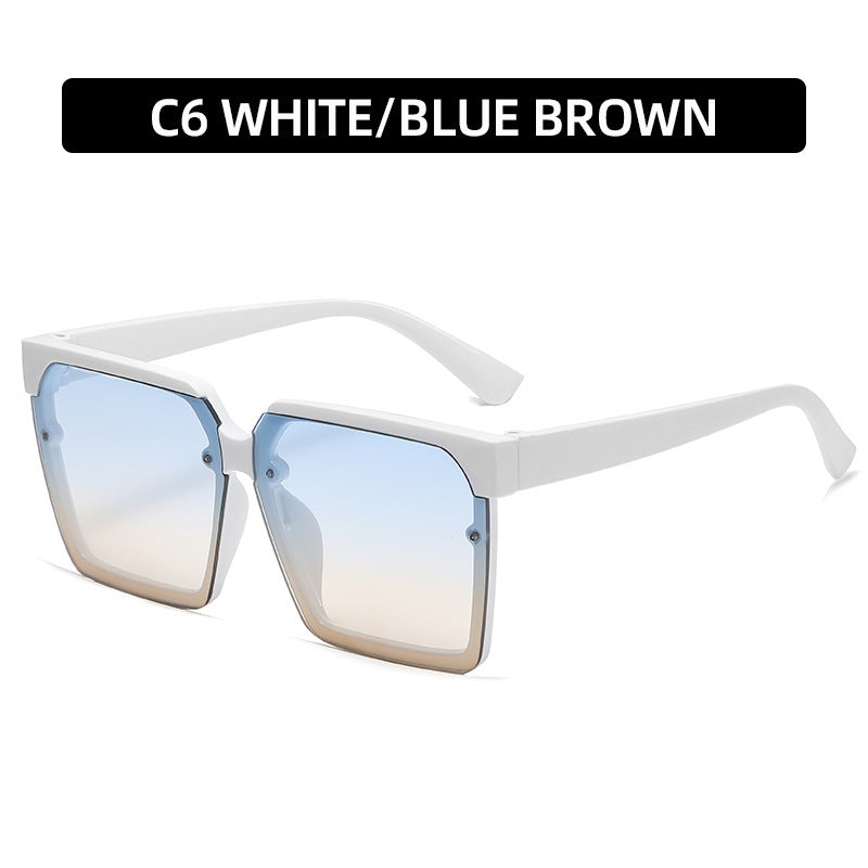 Chunky Geometrischer Rahmen Sonnenbrille