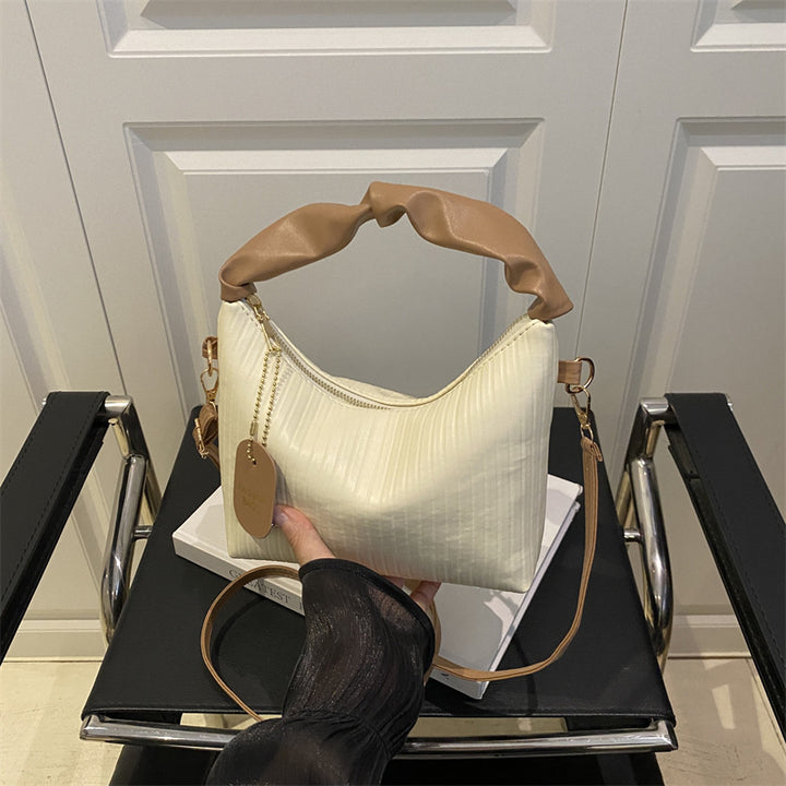 Rippstruktur Schultertasche Karnz
