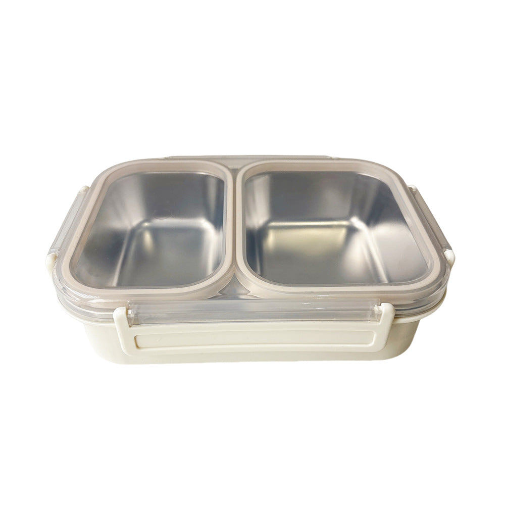 Dual-Compartment Stahl Lebensmittel Aufbewahrungsbehälter