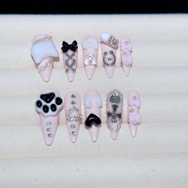 Premium dekorative 3D Nagelkunst Tipps