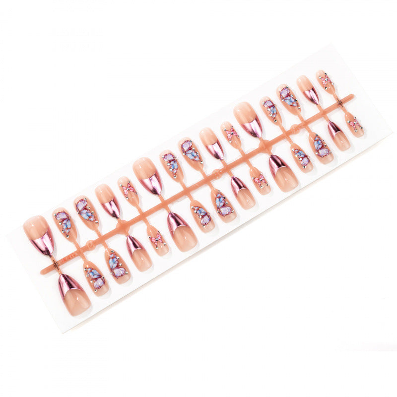Künstlerisches Schmetterling Nageldesign Set