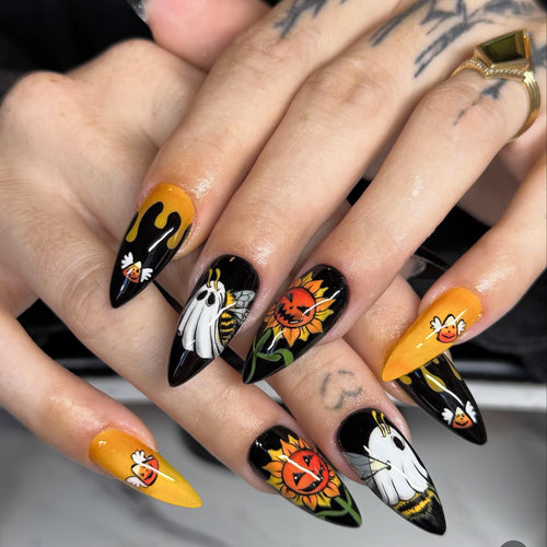 Künstlerische übernatürliche Stiletto-Nagelkunst Karnz