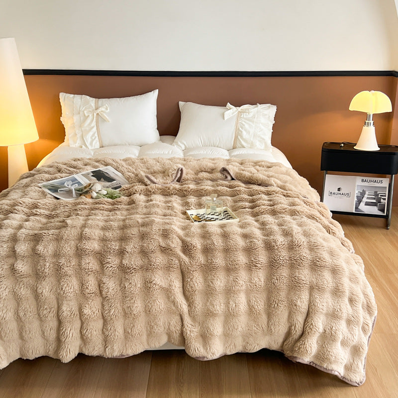 Ultra-weiche strukturierte Fleece-Decke Karnz
