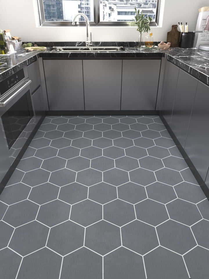 Geometrisches Wabenmuster Teppichboden