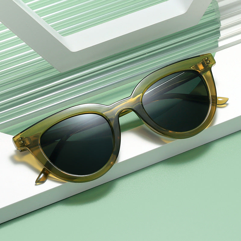 Damen stylishe Katzenaugen Sonnenbrille Karnz