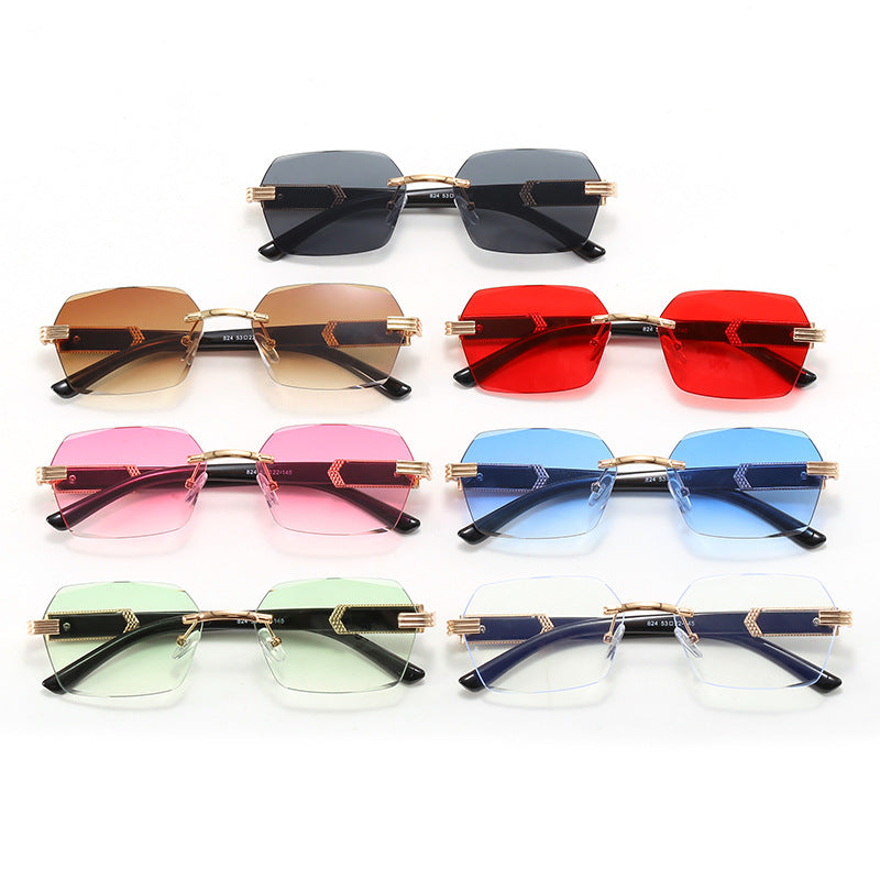 Damen Trendige geometrische Sonnenbrille Karnz