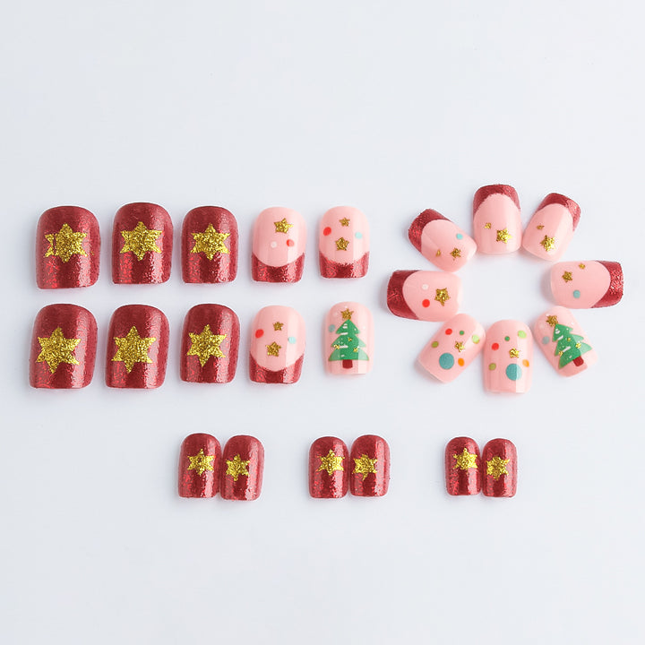 Festliche Weihnachts-Themen Gel-Nagelkunst Set Karnz