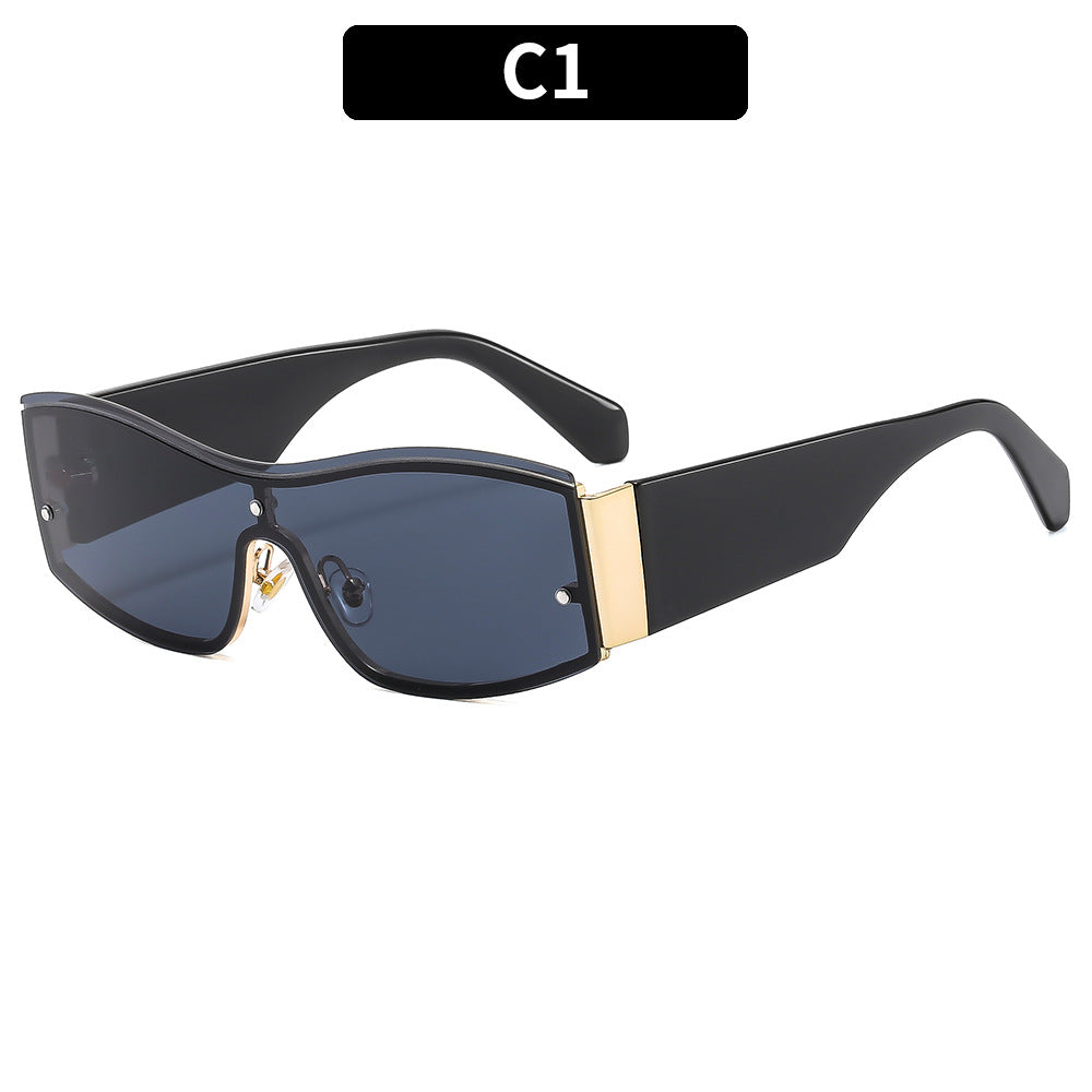 Damen Modische Sonnenbrille mit markantem Design und robustem Rahmen Karnz