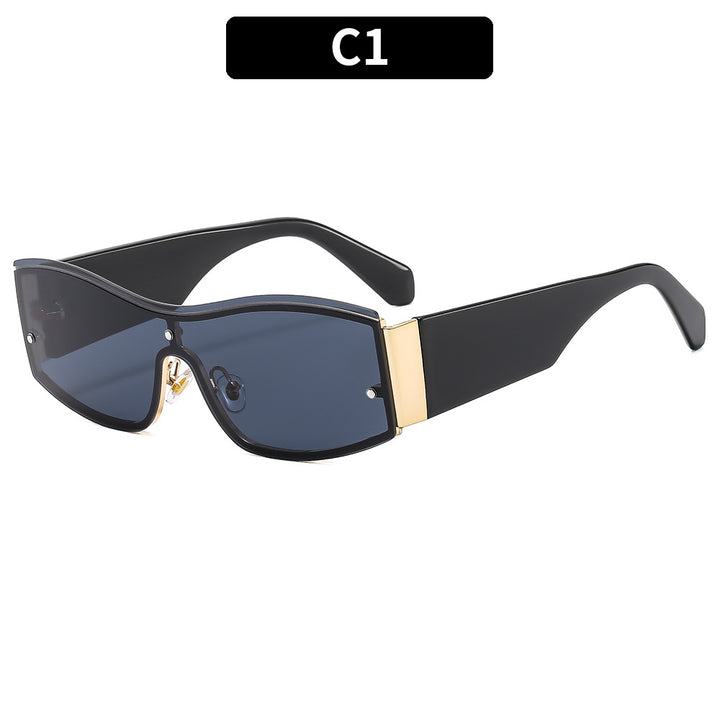 Damen modische Sonnenbrille mit markantem Rahmen und hohem UV-Schutz Karnz