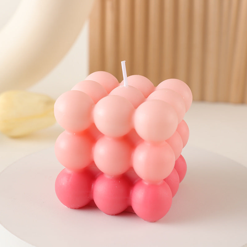 Ombre Bubble-Cluster Würfel Duftende Soja Kerze Dekoratives Zentrum