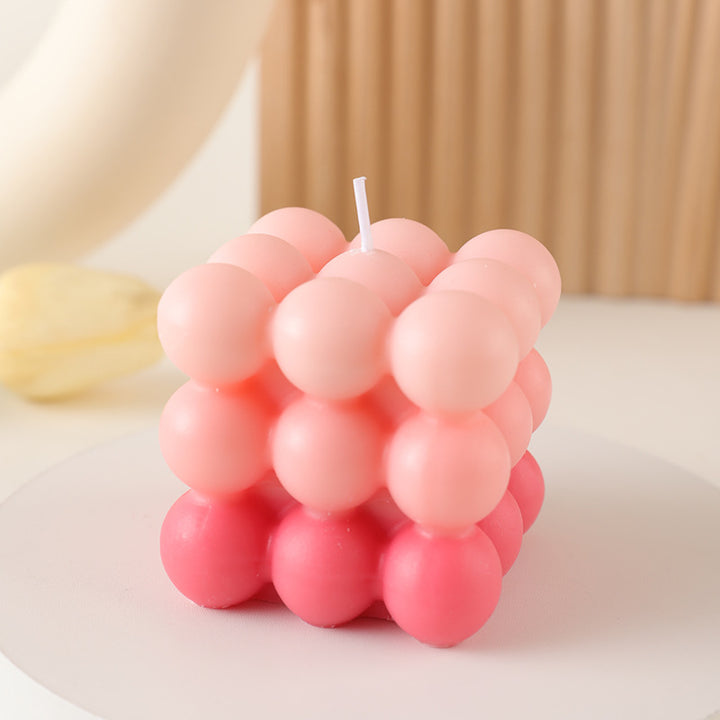 Ombre Bubble-Cluster Würfel Duftende Soja Kerze Dekoratives Zentrum