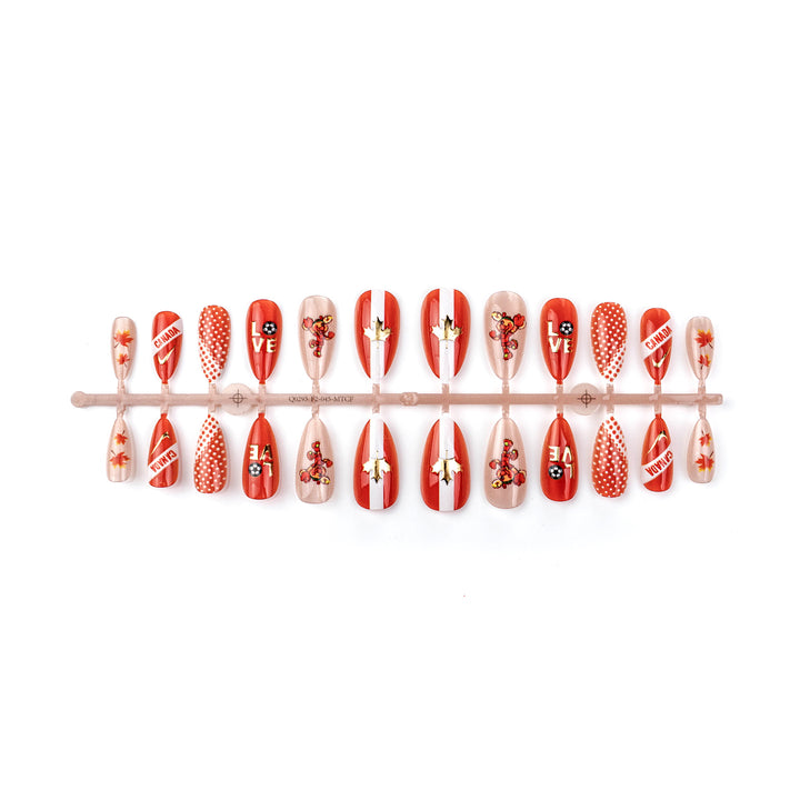 Sport-Themen Press-On Nail Art Set
