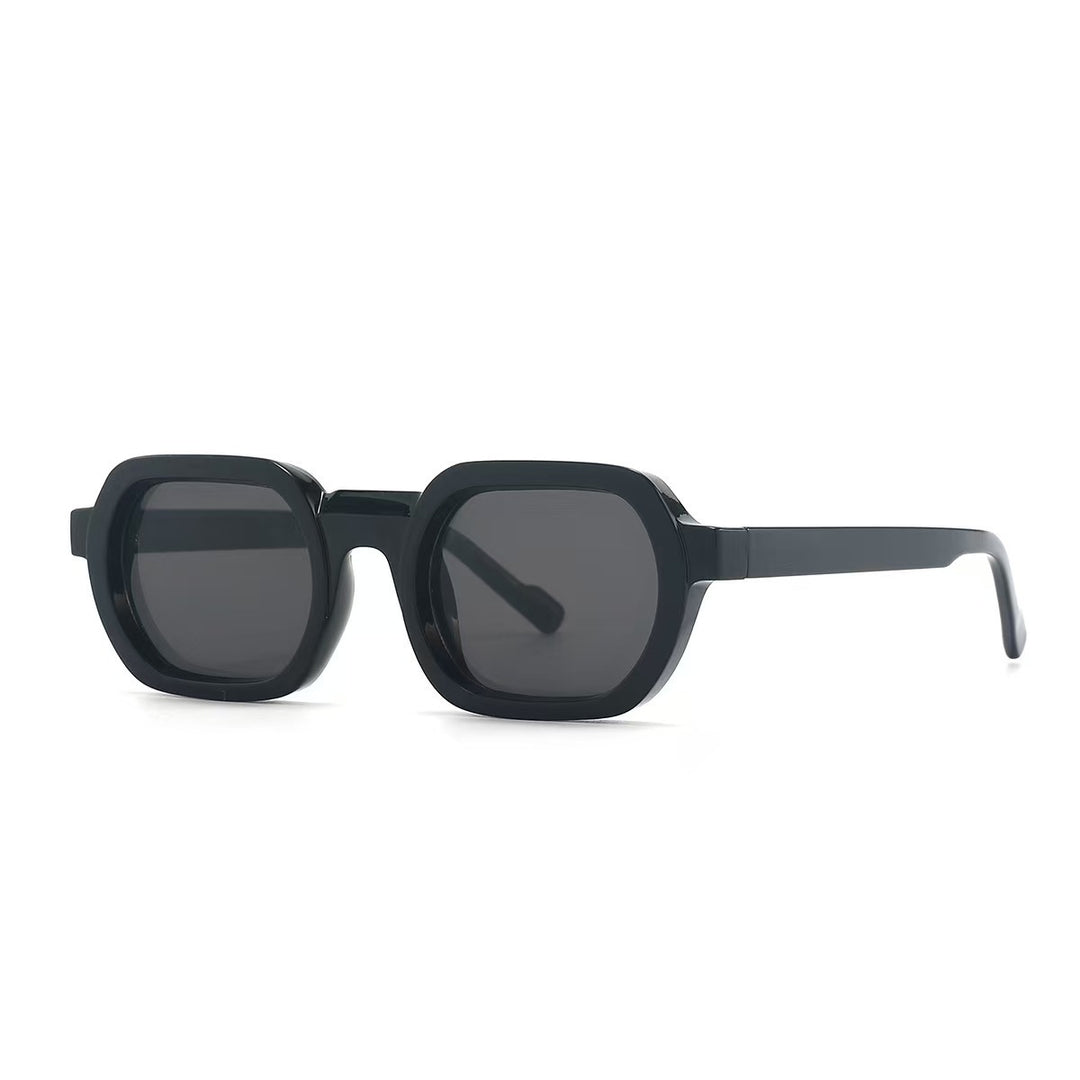Damen modische Sonnenbrille im modernen Design mit breitem Rahmen Karnz