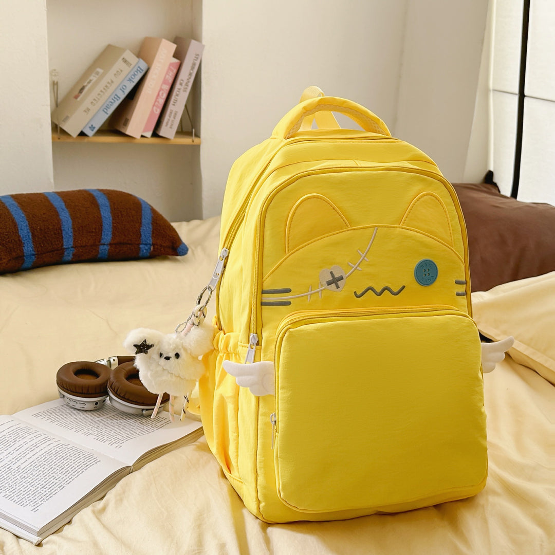Süßes Cartoon-Katzen-Gesicht Rucksack