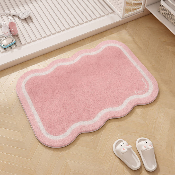 Regenbogen-Themen Plüsch Memory Foam Badmatte