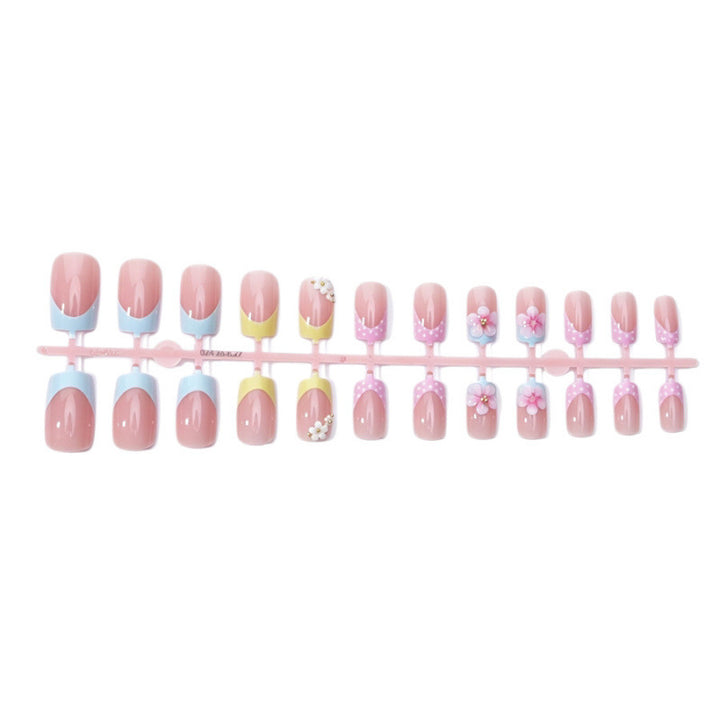 Florale Dekorative Press-On Nagelset 1790738756