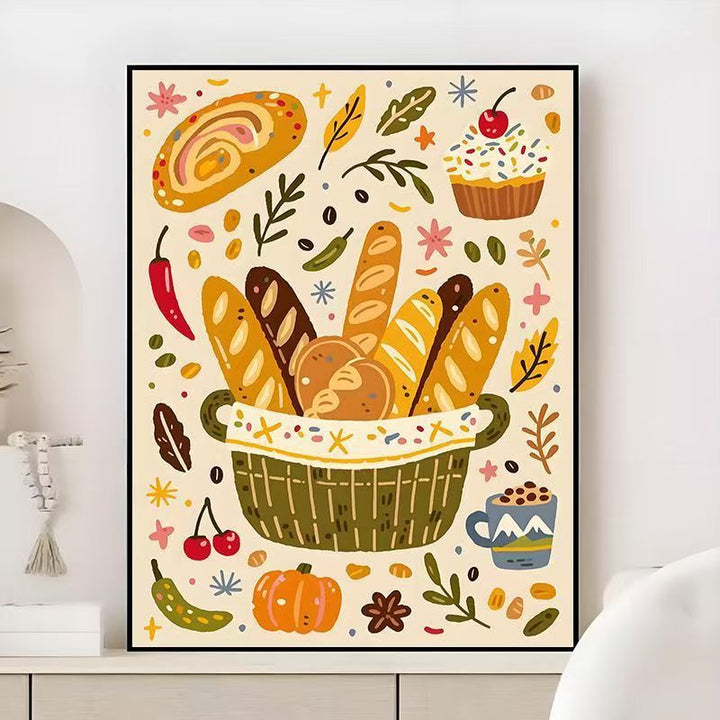 Gourmet kulinarisches Wandkunst Karnz