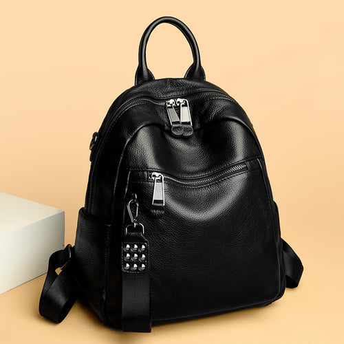 Vielseitiger Multifunktionaler Leder Rucksack Karnz