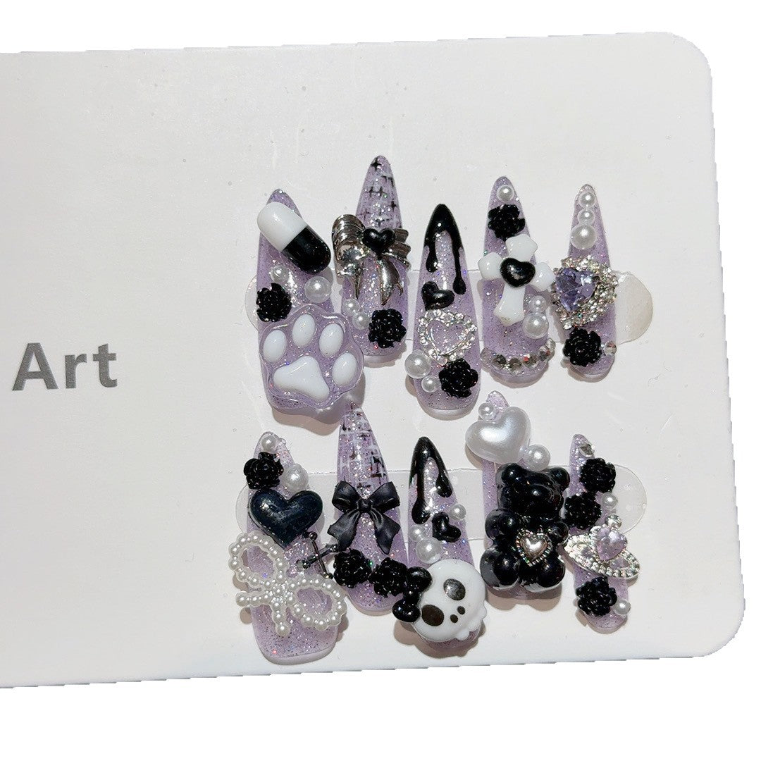 Dekoratives 3D Thema Nagelkunst Set