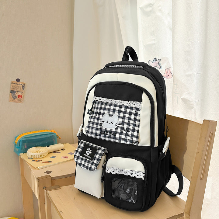 Stylische Multifunktions-Rucksack mit süßen Akzenten Karnz