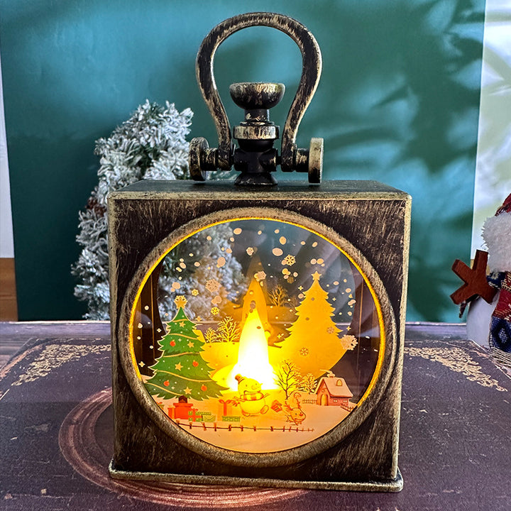 Dekorative Weihnachtslaterne mit LED-Beleuchtung