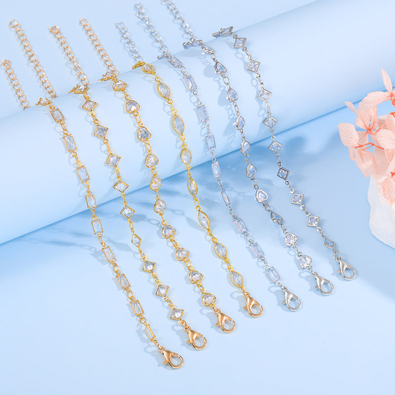 Elegante Glas-Ketten-Armband Karnz
