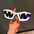 Damen Futuristische Sportsonnenbrille mit außergewöhnlichem Einhorn-Design Karnz